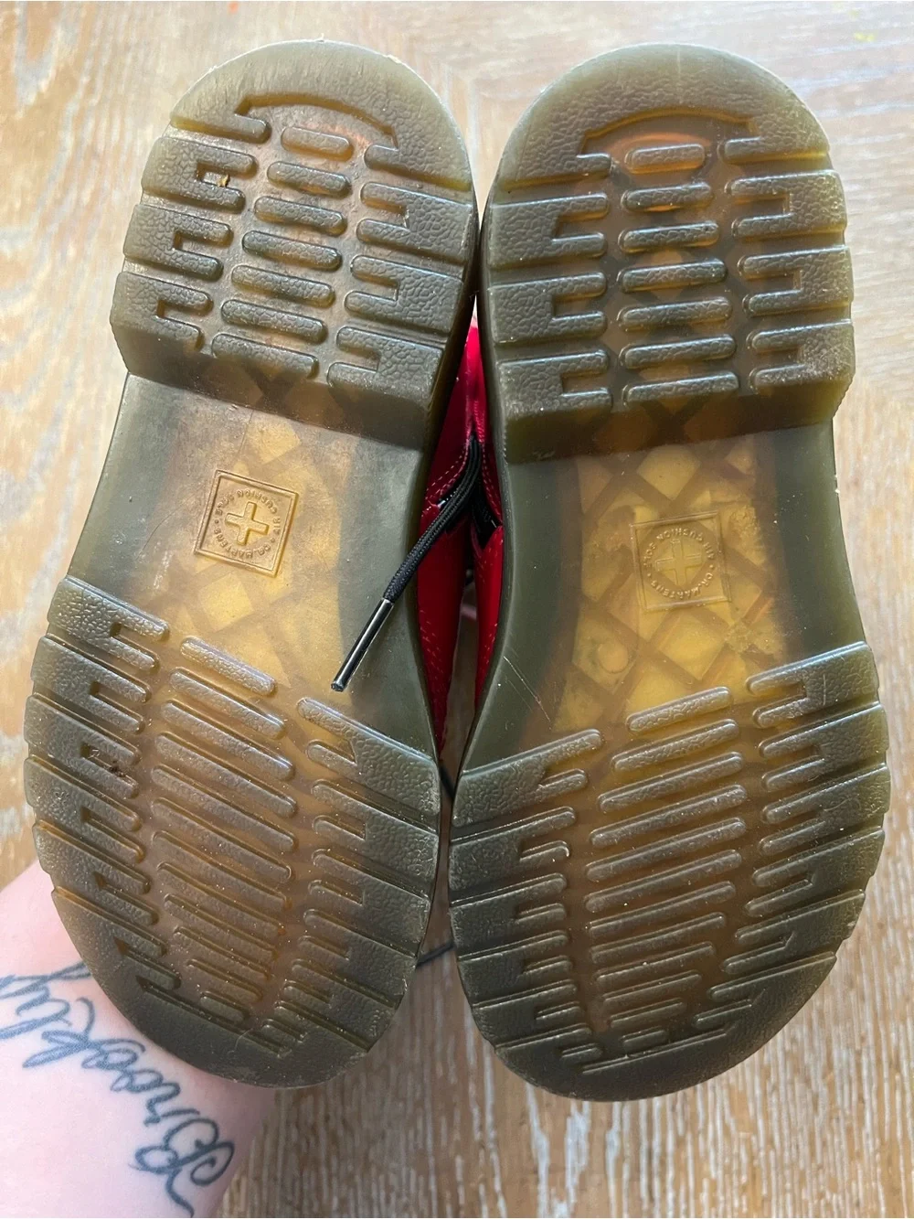 Dr Marten red little girls boots size 13